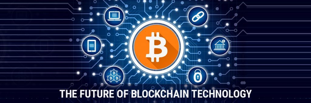 banner of future of blockchain technology