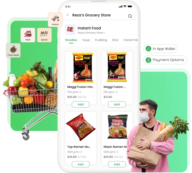 Bigbasket clone app, best grocery delivery plartform by WebSenor