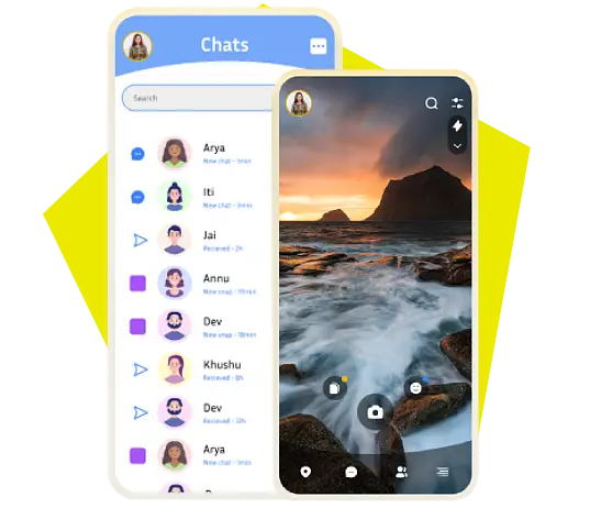 snapchat clone app by WebSenor