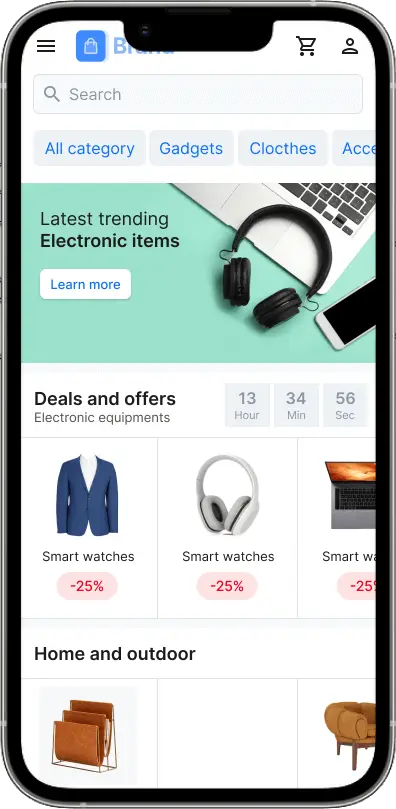 Etsy clone App screenshot