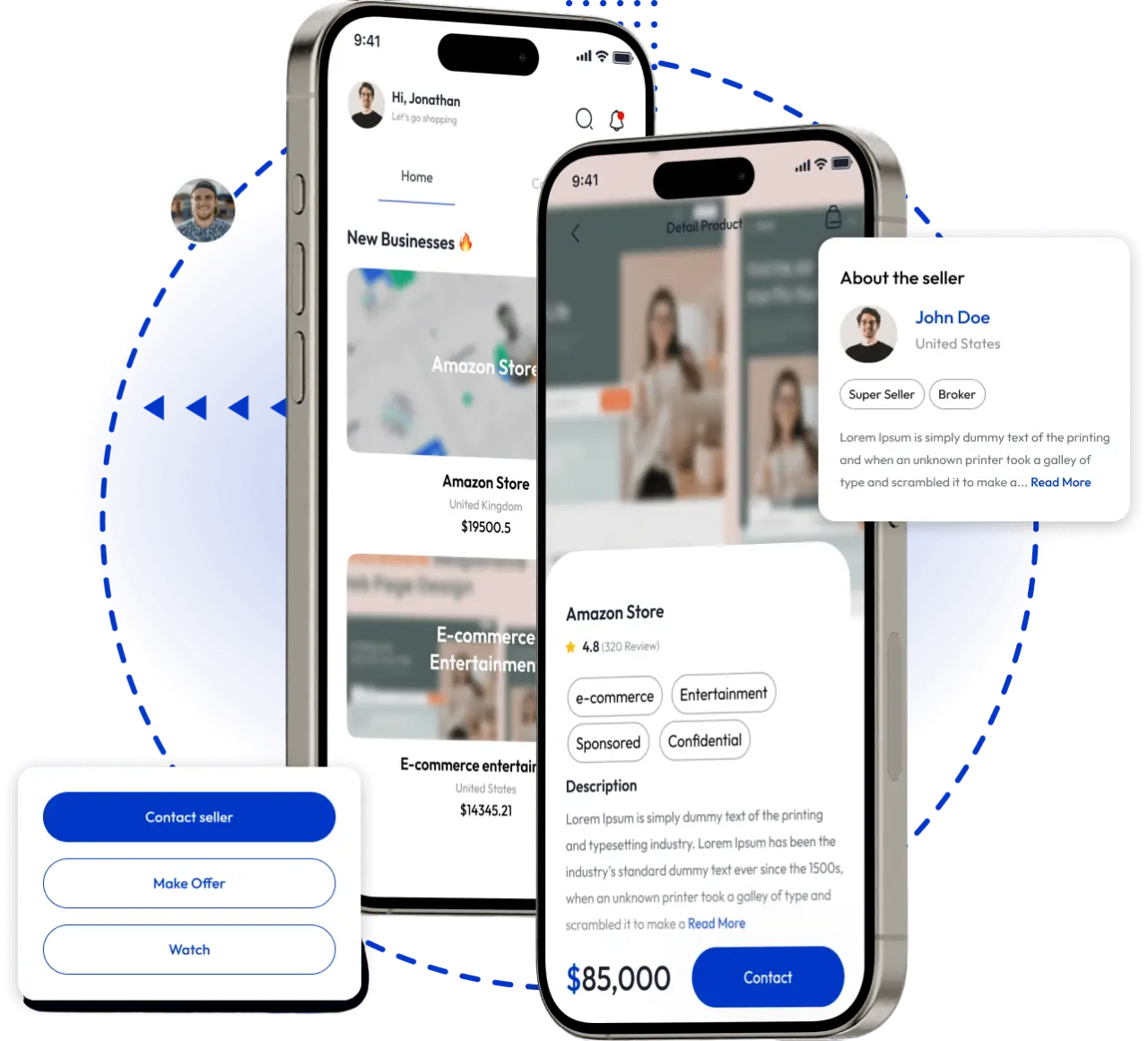flippa clone app by WebSenor