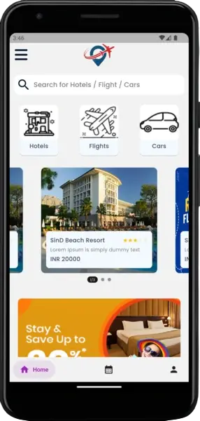 Travelocity Clone App by WebSenor